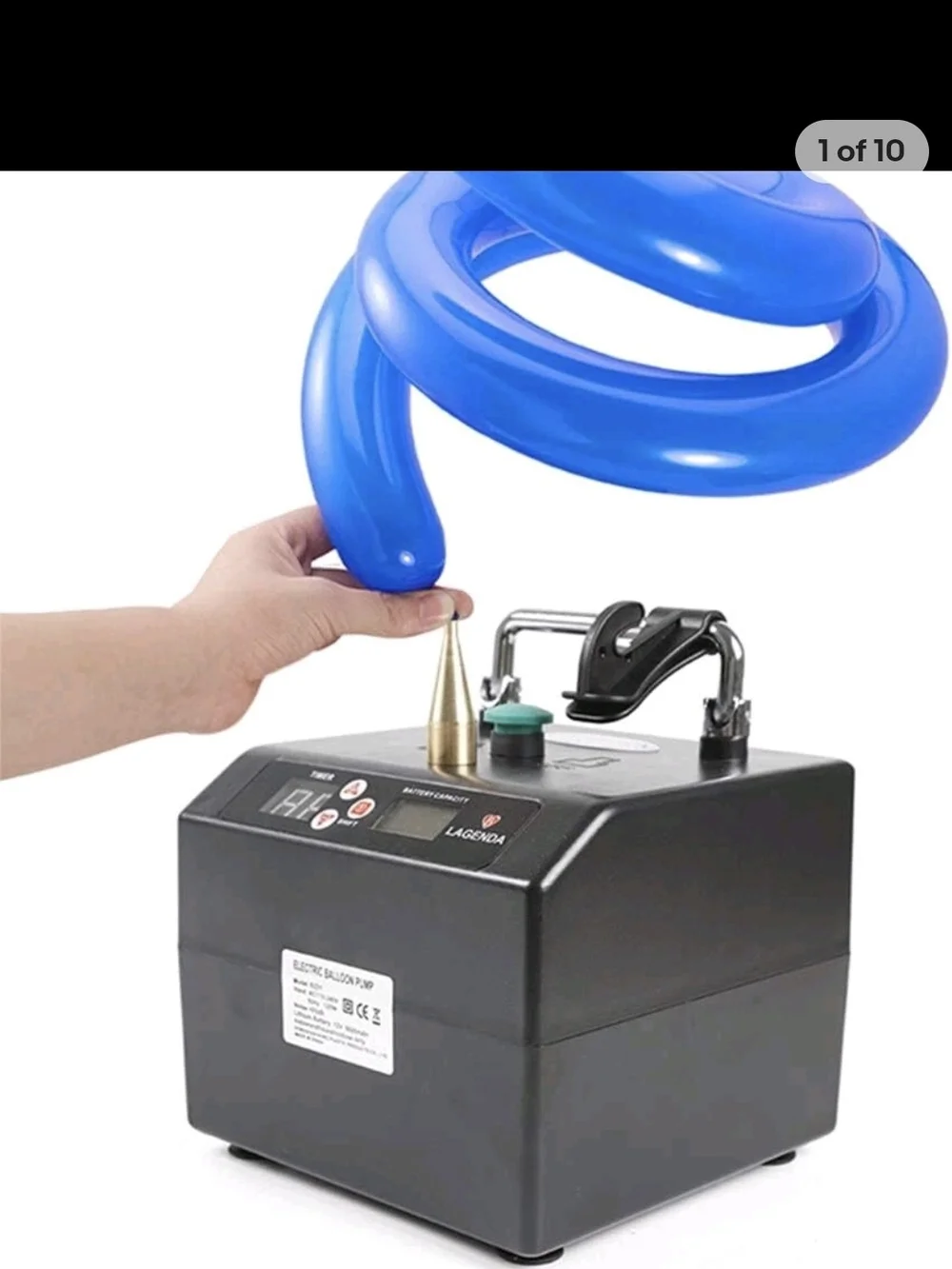 LAGENDA B231 Electric Balloon Pump Inflator with Carry Case Party Supplies